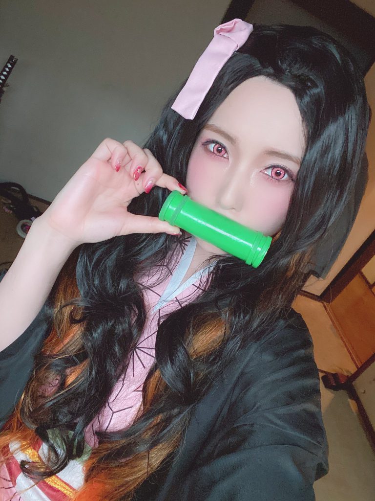 AVข่าวใหม่-เนซึโกะจากดาบพิฆาตอสูรฉบับราชินี COSPLAY Yui Hatano